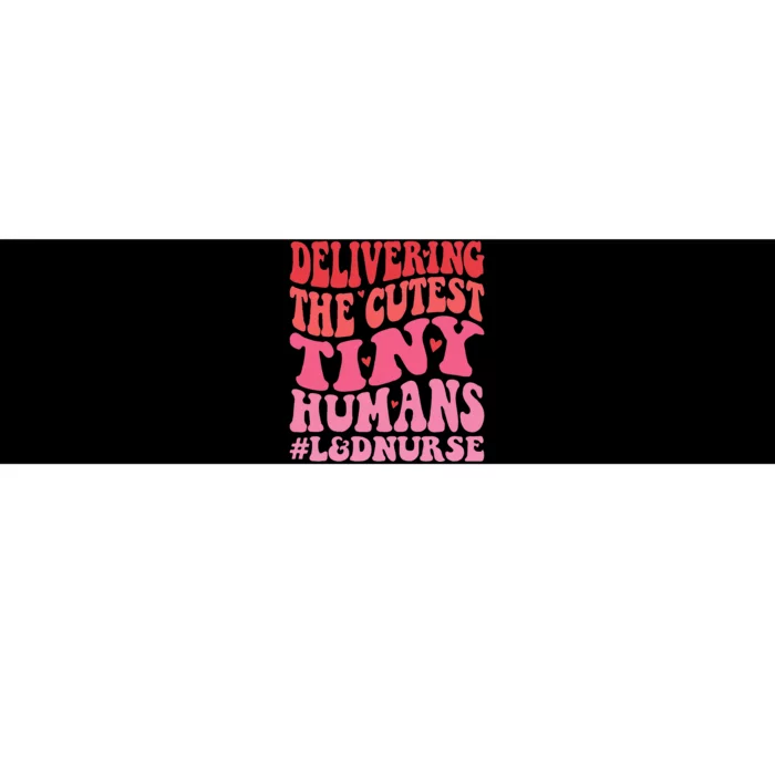 Labor And Delivery Nurse Valentines Day Groovy L&D Nurse Bumper Sticker