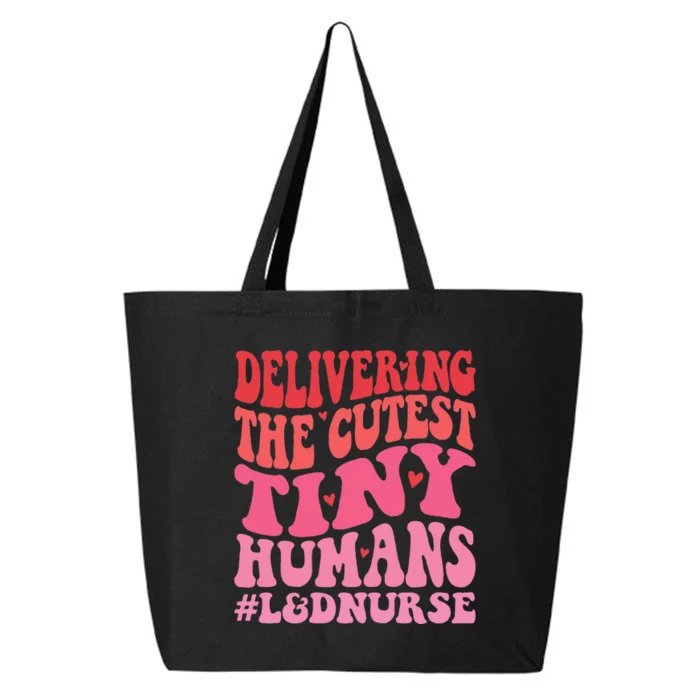 Labor And Delivery Nurse Valentines Day Groovy L&D Nurse 25L Jumbo Tote