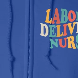 Labor And Delivery Nurse L And D Nurses Day Week Nursing Gift Full Zip Hoodie