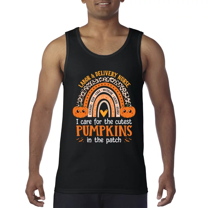 Labor And Delivery Nurse Halloween L&D Nurse Cutest Pumpkins Tank Top