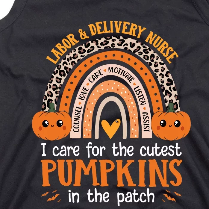 Labor And Delivery Nurse Halloween L&D Nurse Cutest Pumpkins Tank Top