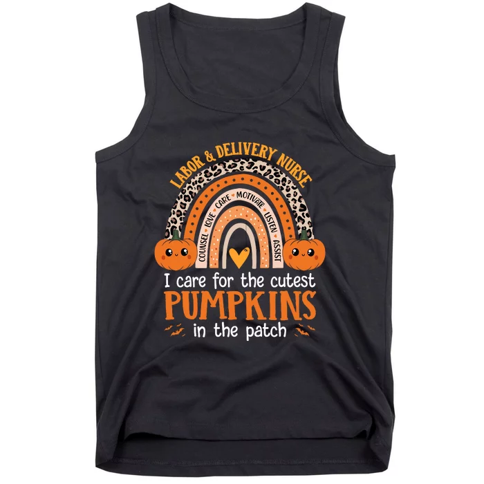 Labor And Delivery Nurse Halloween L&D Nurse Cutest Pumpkins Tank Top