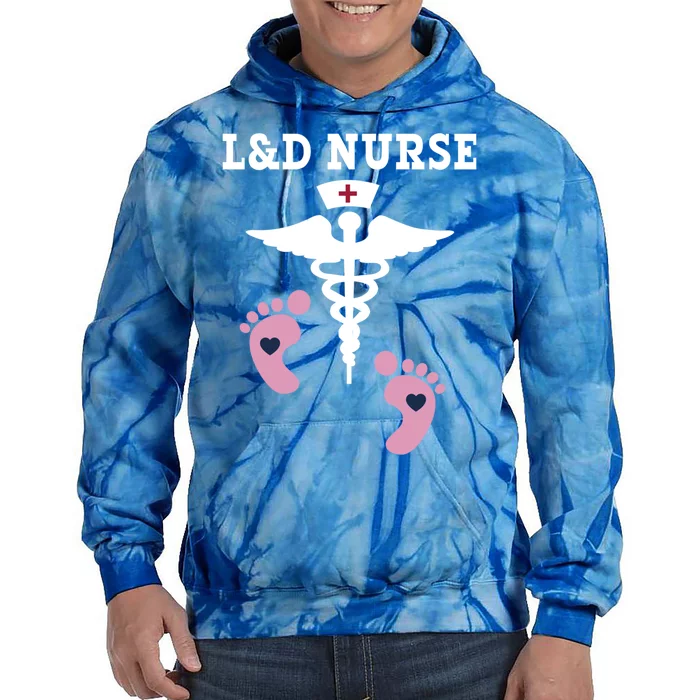 L And D Labor And Delivery Nurse Gift Tie Dye Hoodie