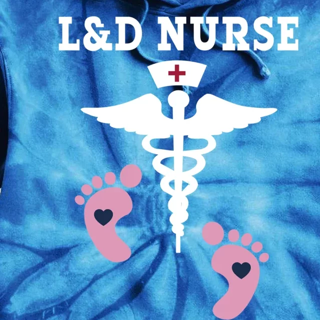 L And D Labor And Delivery Nurse Gift Tie Dye Hoodie