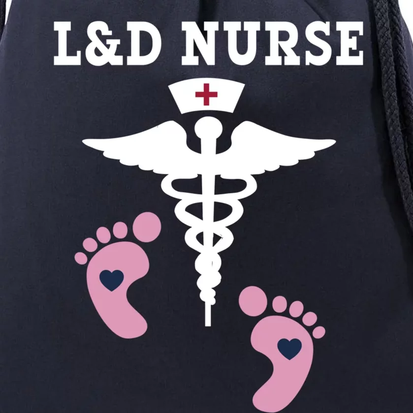 L And D Labor And Delivery Nurse Gift Drawstring Bag