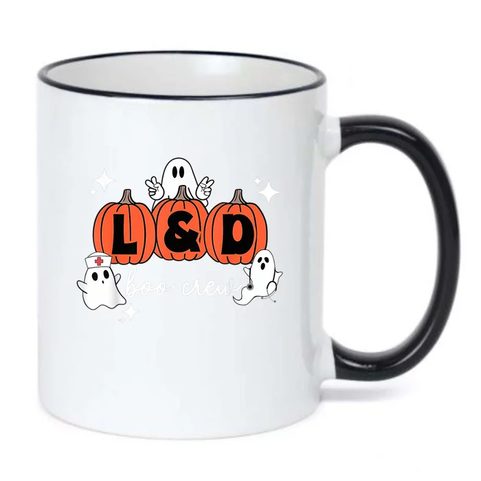 Labor And Delivery Halloween Pumpkin L&D Boo Crew Nurse Black Color Changing Mug