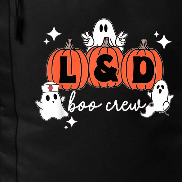 Labor And Delivery Halloween Pumpkin L&D Boo Crew Nurse Daily Commute Backpack