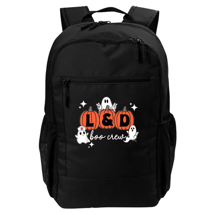 Labor And Delivery Halloween Pumpkin L&D Boo Crew Nurse Daily Commute Backpack