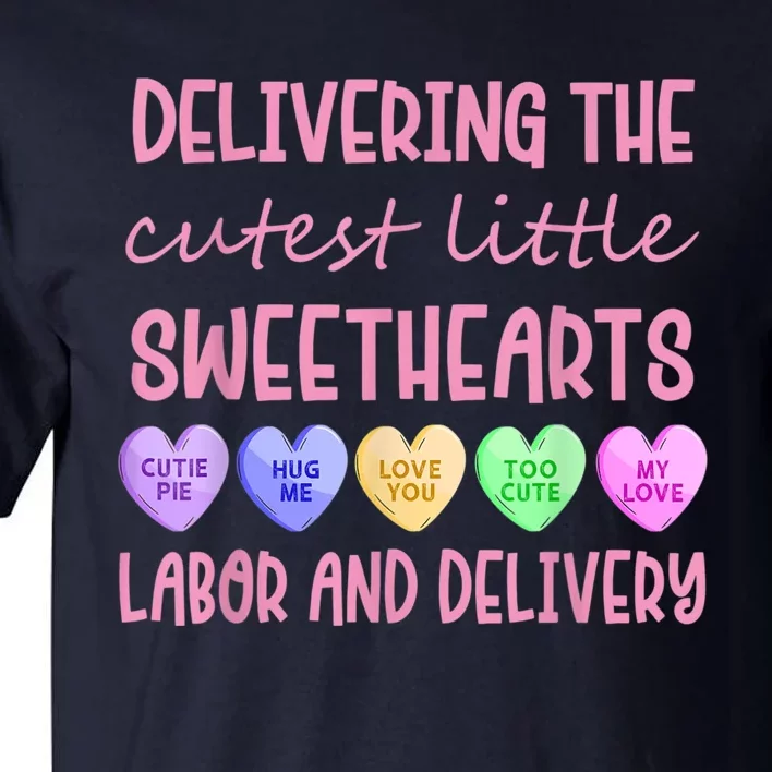 Labor And Delivery Nurse Valentine's Day, L&D Nurse Tall T-Shirt