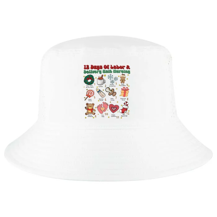 Labor And Delivery Christmas Labor And Delivery Nurse L&D Nurse Era Cool Comfort Performance Bucket Hat