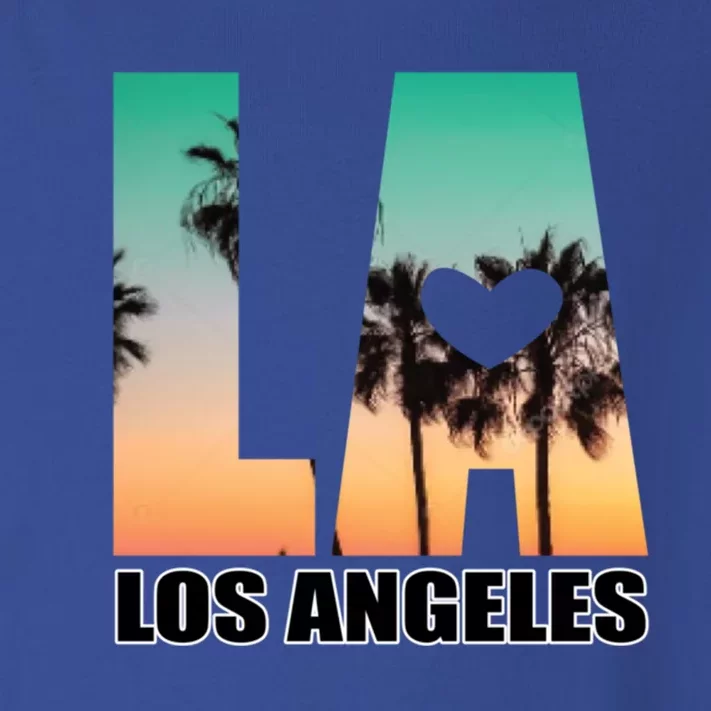 Los Angeles Design La Palm Tree Sunset Boulevard Funny Gift Toddler Long Sleeve Shirt