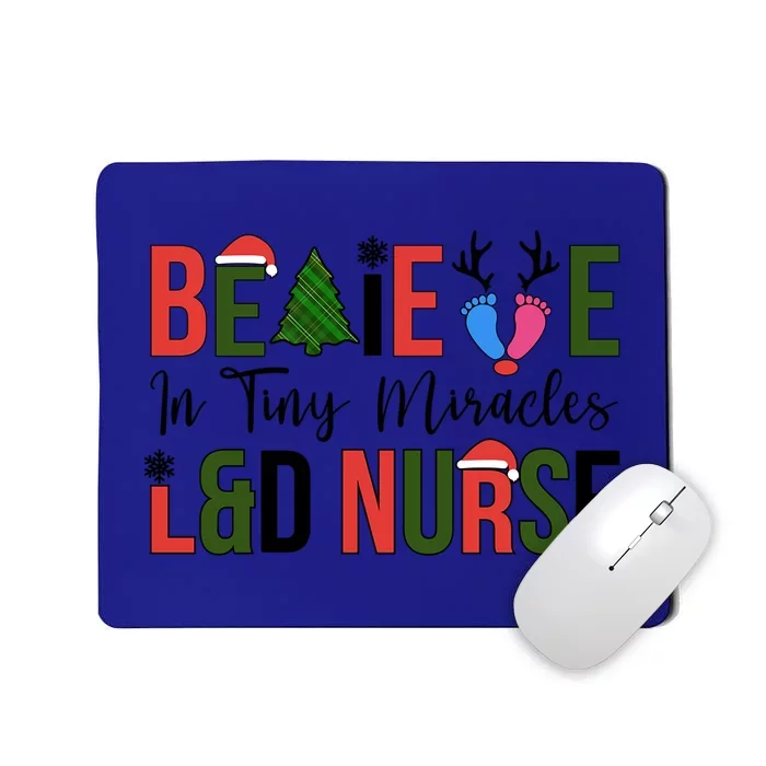 L And D Nurse Christmas Labor And Delivery Nursing Xmas Gift Mousepad