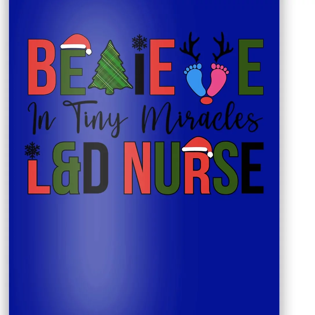 L And D Nurse Christmas Labor And Delivery Nursing Xmas Gift Poster