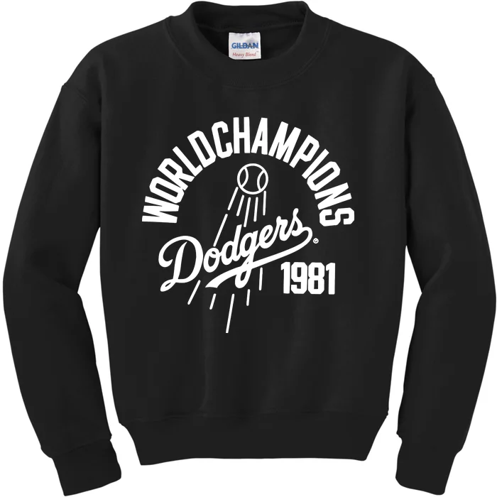 Los Angeles Dodgers 1981 Kids Sweatshirt