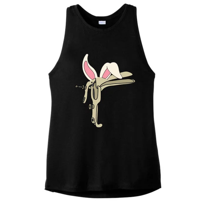 Labor And Delivery Easter Speculum Mother Baby Nurse Obgyn Ladies Tri-Blend Wicking Tank