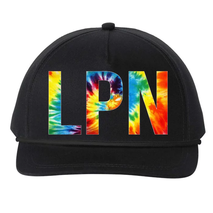 LPN Appreciation Day Tie Dye For Women For Work Snapback Five-Panel Rope Hat