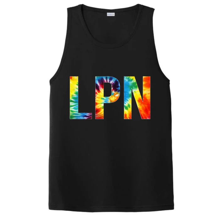 LPN Appreciation Day Tie Dye For Women For Work Performance Tank