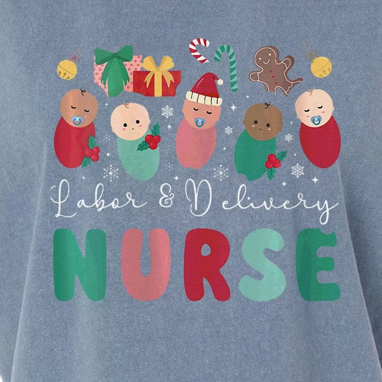 Labor And Delivery NurseDelivering The Cutest Presents Xmas Garment-Dyed Women's Muscle Tee