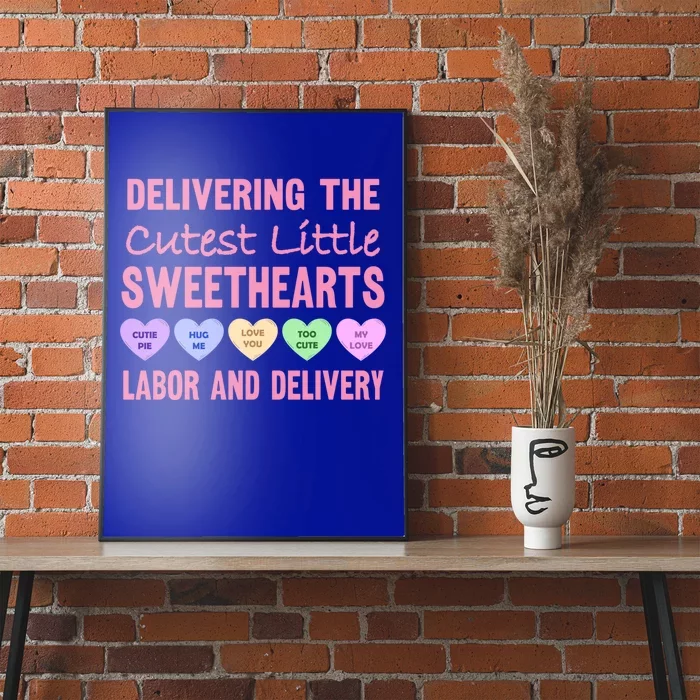 Labor And Delivery Nurse Valentine's Day L And D Nurse Cool Gift Poster