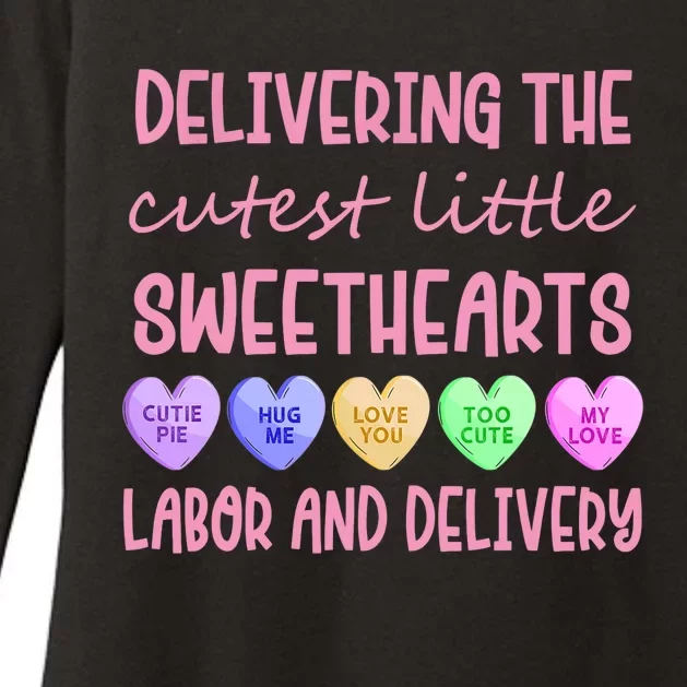 Labor And Delivery Nurse Valentine's Day, L&D Nurse Womens CVC Long Sleeve Shirt