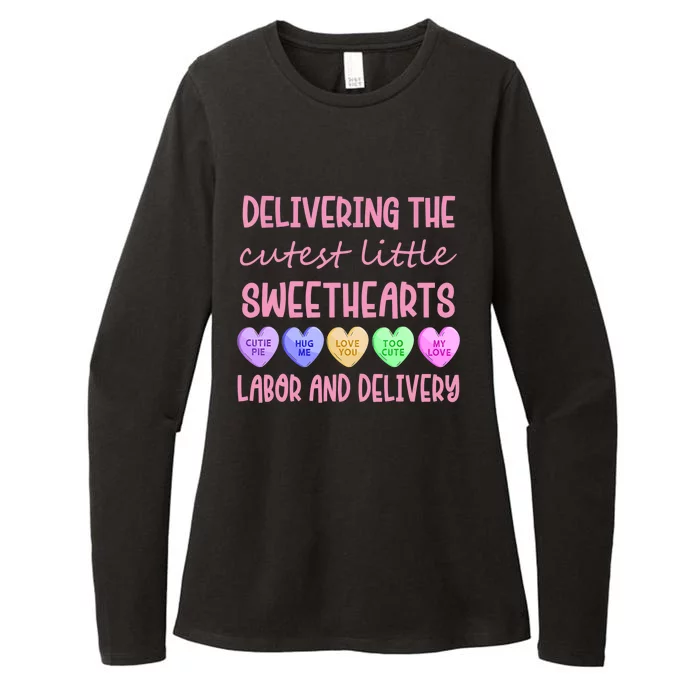 Labor And Delivery Nurse Valentine's Day, L&D Nurse Womens CVC Long Sleeve Shirt