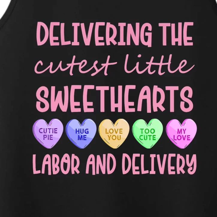 Labor And Delivery Nurse Valentine's Day, L&D Nurse Performance Tank