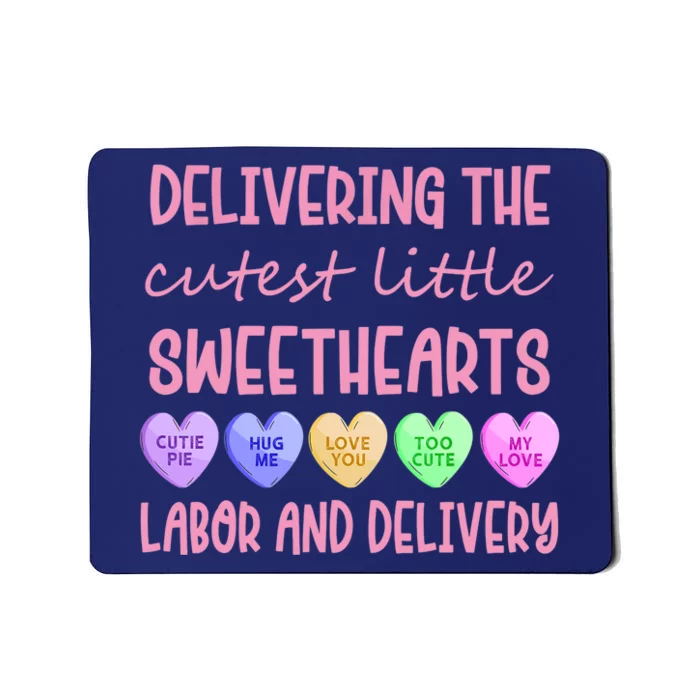 Labor And Delivery Nurse Valentine's Day, L&D Nurse Mousepad