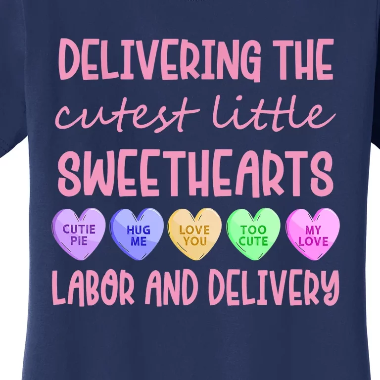 Labor And Delivery Nurse Valentine's Day, L&D Nurse Women's T-Shirt