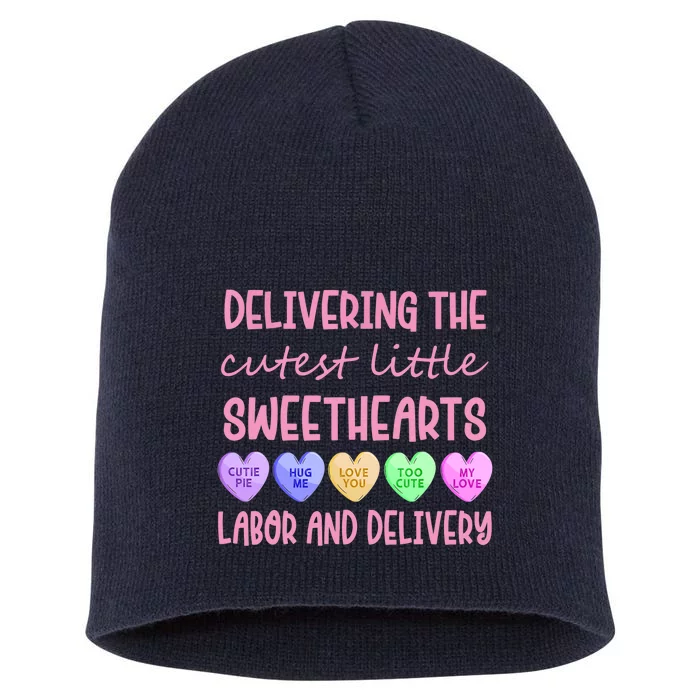 Labor And Delivery Nurse Valentine's Day, L&D Nurse Short Acrylic Beanie