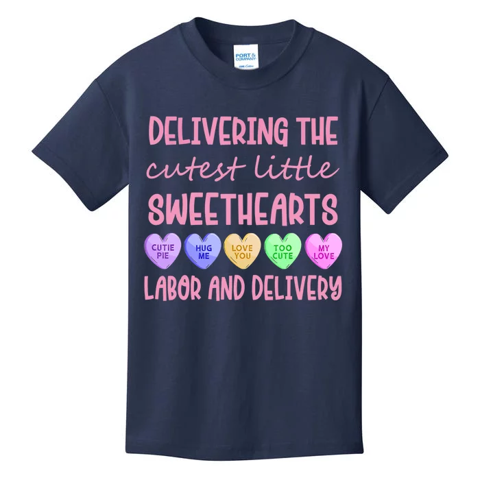 Labor And Delivery Nurse Valentine's Day, L&D Nurse Kids T-Shirt