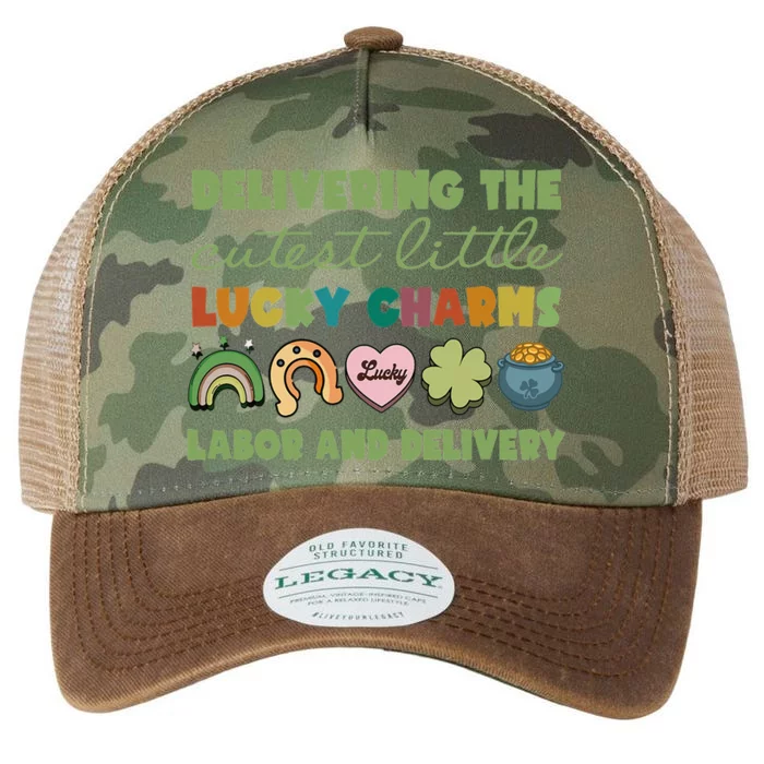 Labor And Delivery Nurse St. Patrick's Day L&D Nurse Legacy Tie Dye Trucker Hat