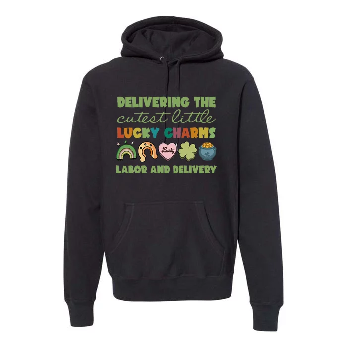 Labor And Delivery Nurse St. Patrick's Day L&D Nurse Premium Hoodie