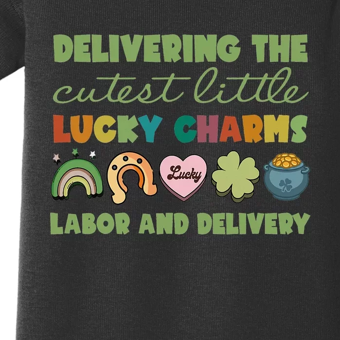 Labor And Delivery Nurse St. Patrick's Day L&D Nurse Baby Bodysuit