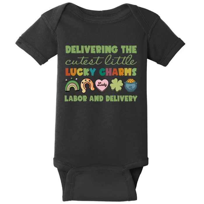 Labor And Delivery Nurse St. Patrick's Day L&D Nurse Baby Bodysuit