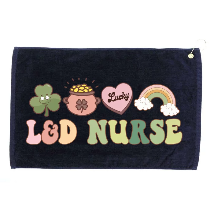 L And D Nurse Labor And Delivery Nurse St Patrick's Day Gift Grommeted Golf Towel