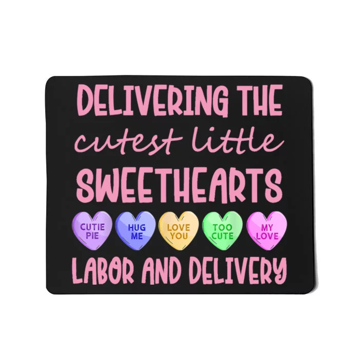 Labor And Delivery Nurse Valentine's Day, L&D Nurse Mousepad