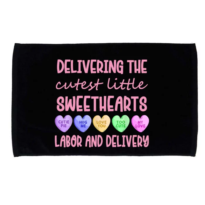 Labor And Delivery Nurse Valentine's Day, L&D Nurse Microfiber Hand Towel