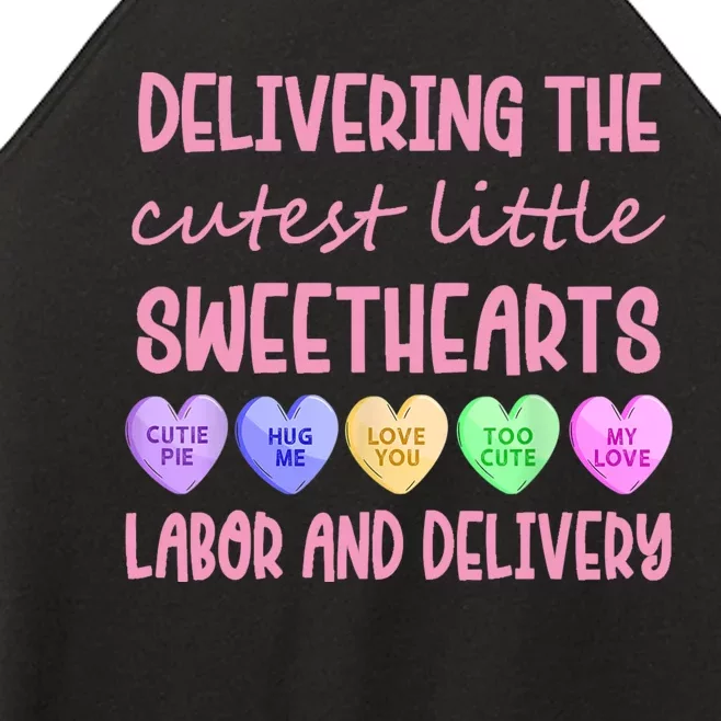 Labor And Delivery Nurse Valentine's Day, L&D Nurse Women’s Perfect Tri Rocker Tank