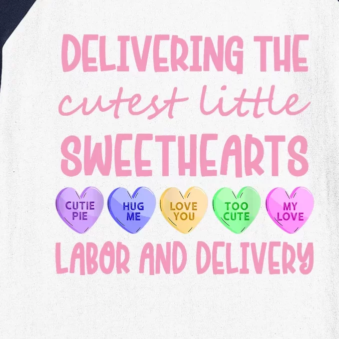 Labor And Delivery Nurse Valentine's Day, L&D Nurse Baseball Sleeve Shirt