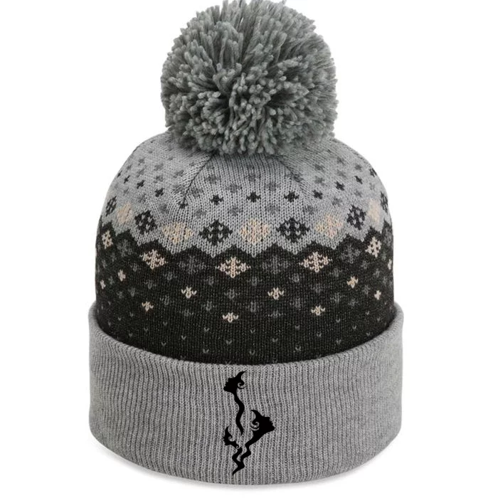 Lady Faces In Smoke The Baniff Cuffed Pom Beanie