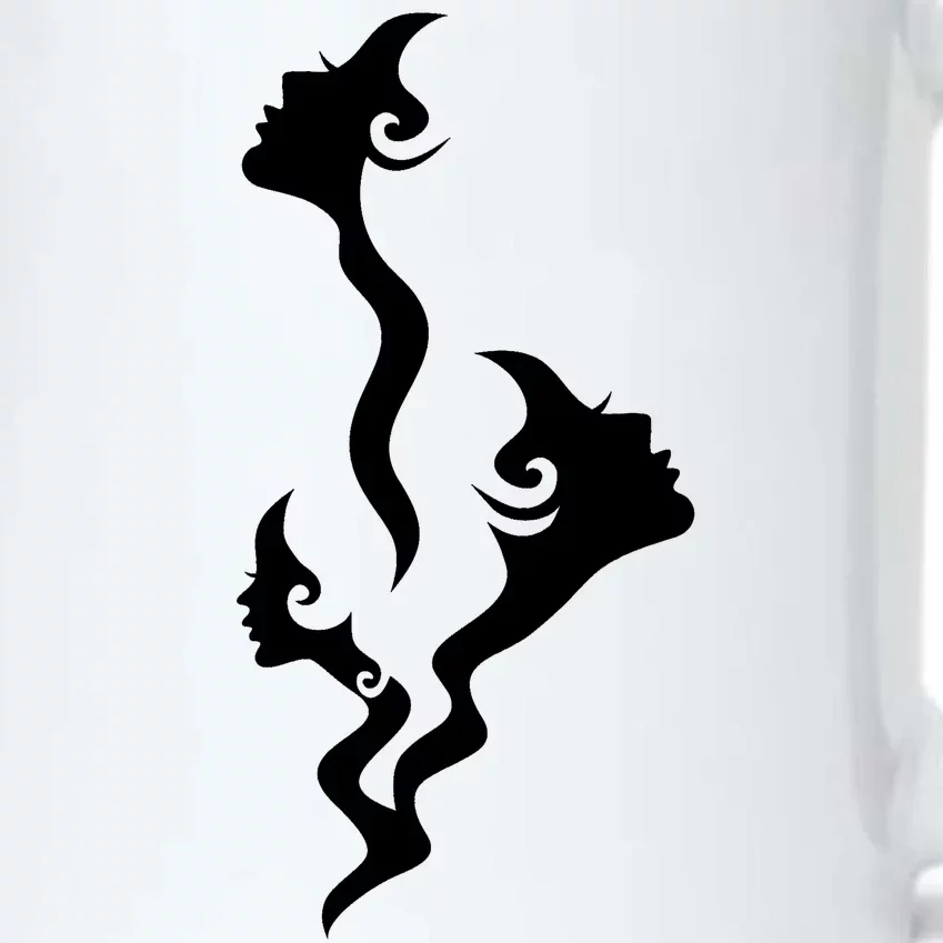 Lady Faces In Smoke Black Color Changing Mug