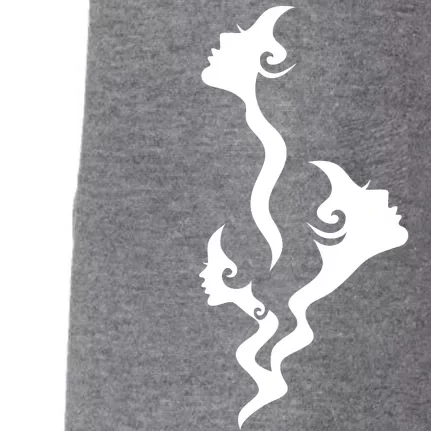 Lady Faces In Smoke Doggie 3-End Fleece Hoodie