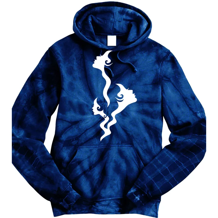 Lady Faces In Smoke Tie Dye Hoodie