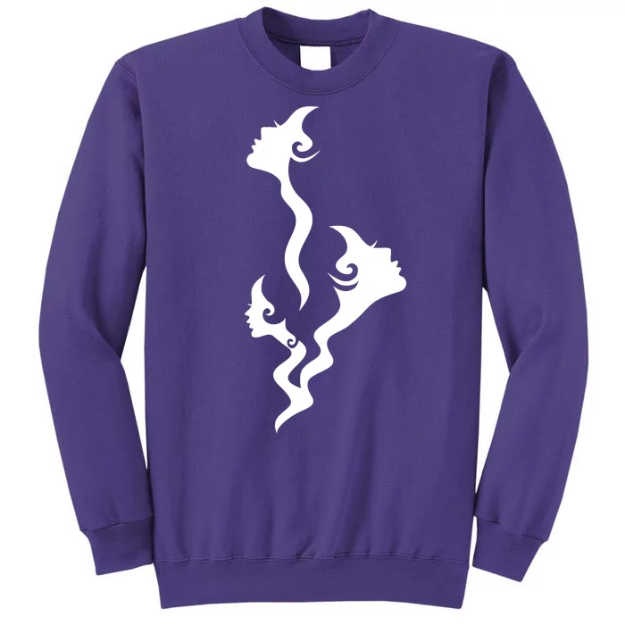 Lady Faces In Smoke Sweatshirt