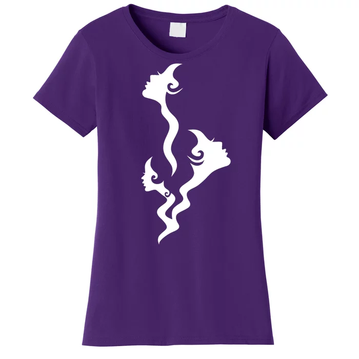 Lady Faces In Smoke Women's T-Shirt