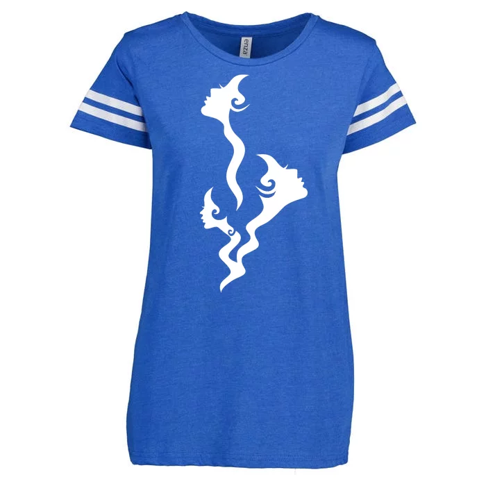 Lady Faces In Smoke Enza Ladies Jersey Football T-Shirt