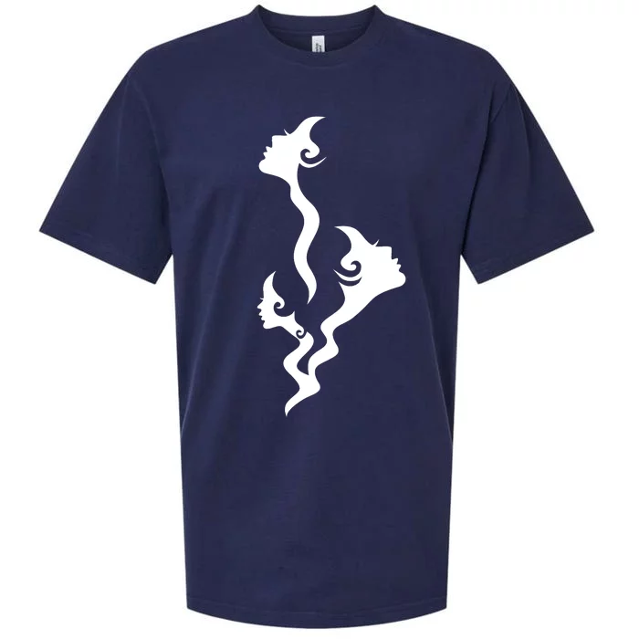 Lady Faces In Smoke Sueded Cloud Jersey T-Shirt