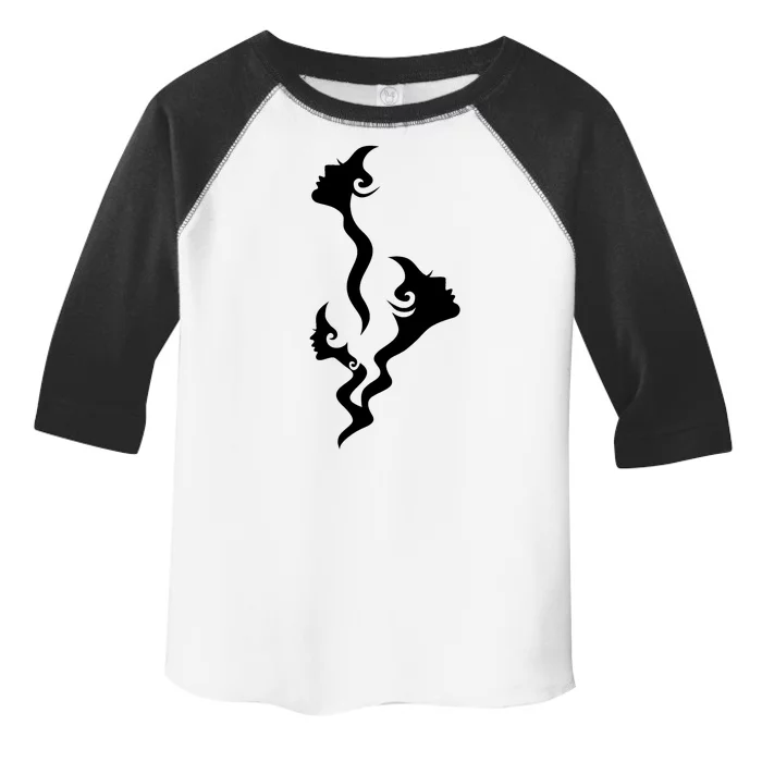 Lady Faces In Smoke Toddler Fine Jersey T-Shirt