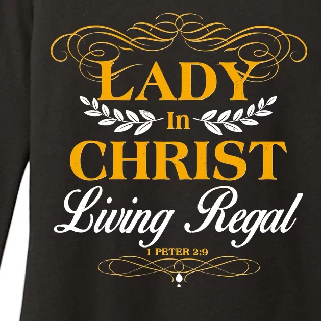 Lady In Christ Living Regal 1 Peter 2:9 Womens CVC Long Sleeve Shirt