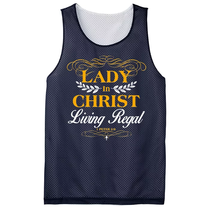 Lady In Christ Living Regal 1 Peter 2:9 Mesh Reversible Basketball Jersey Tank